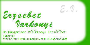 erzsebet varkonyi business card